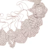Guirlande en Crochet - Rose poudré