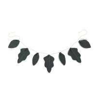 Guirlande Feuilles Lin Français - Green Blue