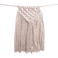 Guirlande en macramé - Rose poudré