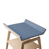 Housse de matelas à langer Linea - Bleu pâle