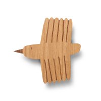 Lampe applique Oiseau - Chêne huilé