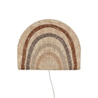 Lampe applique Rainbow en rotin