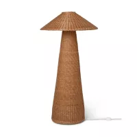 Lampadaire Dou en rotin