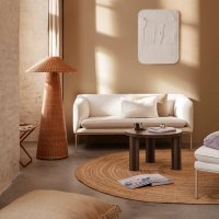 Lampadaire Dou en rotin