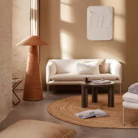 Lampadaire Dou en rotin