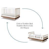 Lit bébé évolutif Classic - Noyer