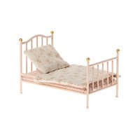 Lit de Souris Vintage Miniature - Rose pâle