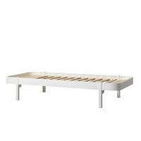 Lit enfant Wood Lounger 90x200 - Blanc