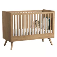 Lit bébé évolutif 70 x 140 Vintage - Chêne