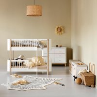 Lit superposé junior Wood Mini+ - Blanc/Chêne