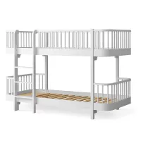 Lit superposé Wood Original Bas - Blanc