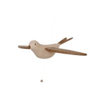 Mobile Oiseau Koko - Chêne fumé
