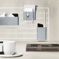 Pack 3 petits pots de rangement - Gris