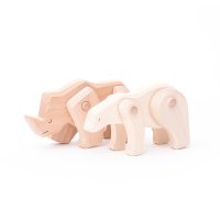 Ours polaire en bois articulé