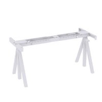 Piètement réglable pour plateau bureau - Blanc