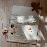 Plaid Tapis d'éveil Libellule - Beige