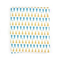 Edredon Copenhagen Triangles - Bleu/Miel