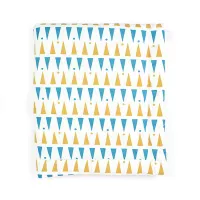 Edredon Copenhagen Triangles - Bleu/Miel