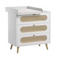 Plan à langer pour commode Canne - Blanc