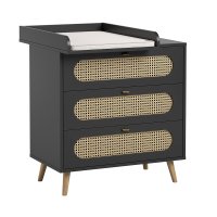 Plan à langer pour commode Canne - Noir
