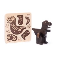 Puzzle T-Rex à assembler - Chêne foncé