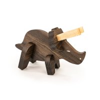 Puzzle Triceratops à assembler - Chêne foncé