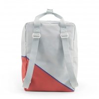 Grand sac à dos Diagonale - Ciel/Rouille
