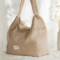 Sac à Langer pour Poussette Lin Français - Sand