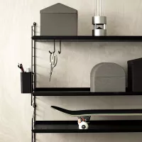 Pack 3 petits pots de rangement - Noir