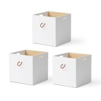 Set de 3 caissons - Chêne/Blanc