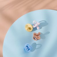 Set de 3 Sucettes Paula - Bleu Ciel Mix