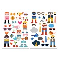 2 planches de Stickers Filles et Garçons