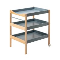 Table à langer Margot 3 plateaux - Bleu gris