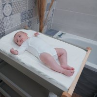 Table à langer Margot 3 plateaux - Bleu gris