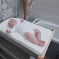 Table à langer Margot 3 plateaux - Bleu gris