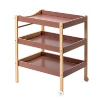 Table à langer Margot 3 plateaux - Vieux rose