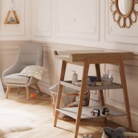 Table à langer en osier Marélia - Lune