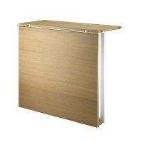 Table murale pliante - Chêne / Blanc