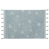 Tapis Hippy Stars - Bleu clair