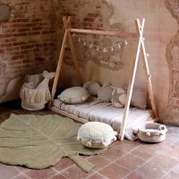 Tapis Monstera - Vert olive