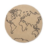 Tapis rond en Jute - World