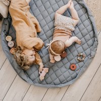 Sac - Tapis d'éveil Organic - Bleu gris