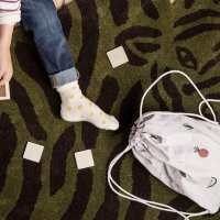 Tapis tigre Safari - Kaki