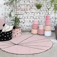 Tapis Trace - Rose vintage