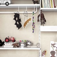 Tige 78 cm pour étagère en métal - Blanc