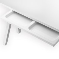 Tiroir pour plateau bureau - Blanc