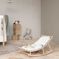Transat Bébé évolutif Wood - Chêne/Blanc