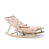 Transat Bébé évolutif Wood - Chêne/Rose