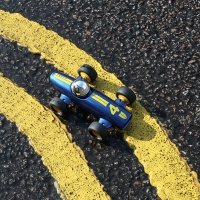 Voiture de course Verve Malibu Lucas - Bleu/Jaune