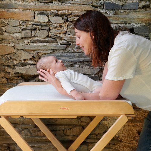 Table à langer pliante Jade - Vernis naturel